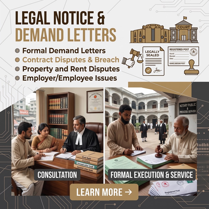 Resolve Disputes Professionally with Legal Notice Demand Letters